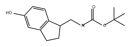 Carbamic acid, [(2,3-dihydro-5-hydroxy-1H-inden-1-yl)methyl]-, 1,1-dimethylethyl ester (9CI) Structure