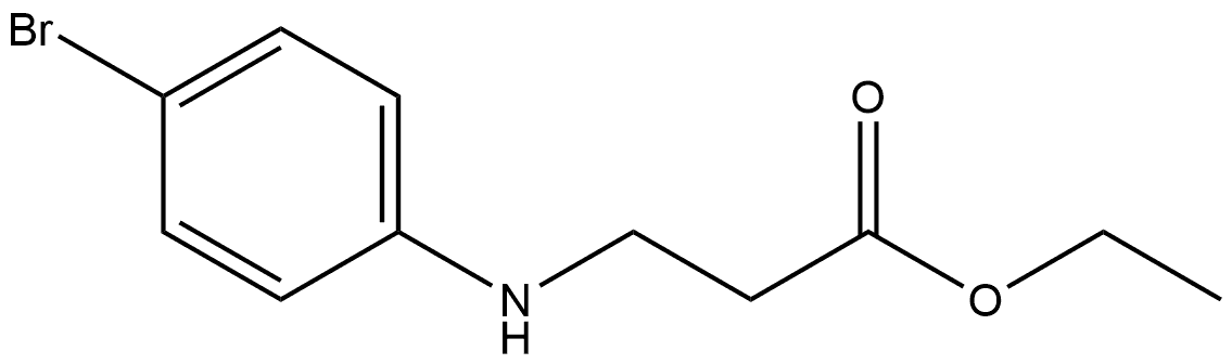 Ethyl 3-(4-bromoanilino)propanoate Structure