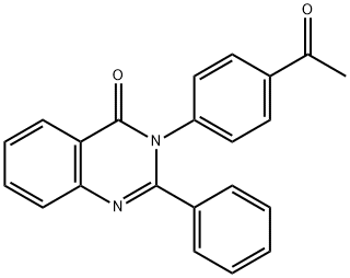 3-(4-Acetylphenyl)-2-phenylquinazolin-4(3H)-one 구조식 이미지