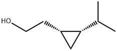 Cyclopropaneethanol, 2-(1-methylethyl)-, (1R-cis)- (9CI) Structure