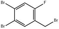 Benzene, 1,2-dibromo-4-(bromomethyl)-5-fluoro- Structure
