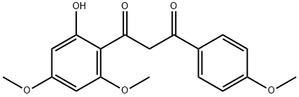 1,3-Propanedione, 1-(2-hydroxy-4,6-dimethoxyphenyl)-3-(4-methoxyphenyl)- 구조식 이미지