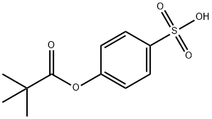 Propanoic acid, 2,2-dimethyl-, 4-sulfophenyl ester Structure