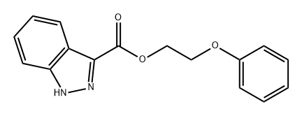 1H-Indazole-3-carboxylic acid, 2-phenoxyethyl ester Structure