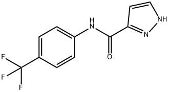 1H-Pyrazole-3-carboxamide,N-[4-(trifluoromethyl)phenyl]-(9CI) Structure