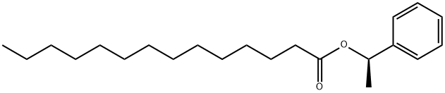 Tetradecanoic acid, (1R)-1-phenylethyl ester Structure