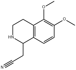 2-(5,6-Dimethoxy-1,2,3,4-tetrahydroisoquinolin-1-yl)acetonitrile Structure