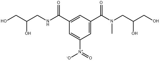 1,3-Benzenedicarboxamide, N1,N3-bis(2,3-dihydroxypropyl)-N1-methyl-5-nitro- Structure