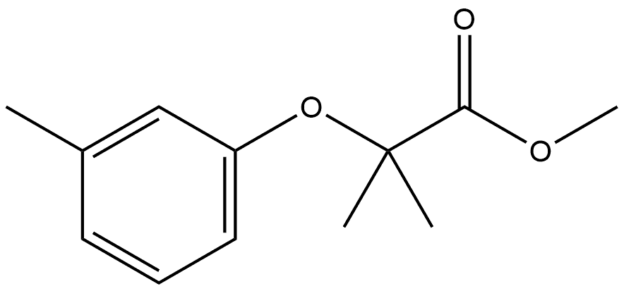 Methyl 2-methyl-2-(3-methylphenoxy)propanoate Structure