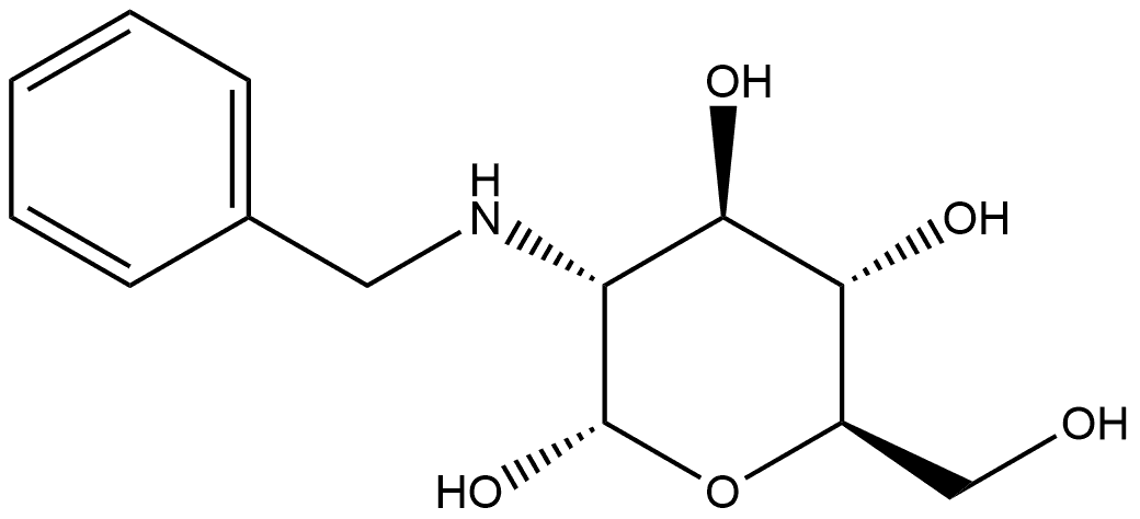 α-D-Glucopyranose, 2-deoxy-2-[(phenylmethyl)amino]- Structure