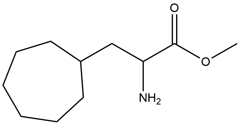 Cycloheptanepropanoic acid, α-amino-, methyl ester Structure