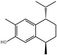 2-Naphthalenol, 5,6,7,8-tetrahydro-3,8-dimethyl-5-(1-methylethyl)-, (5S,8R)- 구조식 이미지
