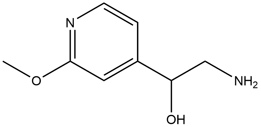 4-Pyridinemethanol, α-(aminomethyl)-2-methoxy- Structure