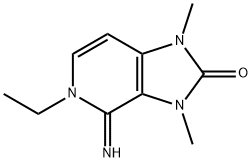 2H-Imidazo[4,5-c]pyridin-2-one,5-ethyl-1,3,4,5-tetrahydro-4-imino-1,3-dimethyl-(9CI) Structure