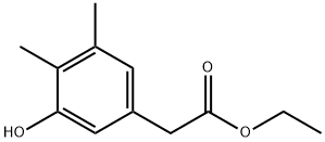 Benzeneacetic acid, 3-hydroxy-4,5-dimethyl-, ethyl ester Structure