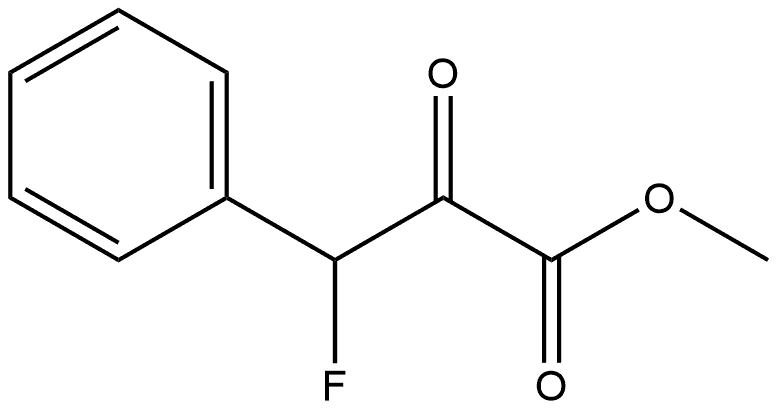 Benzenepropanoic acid, β-fluoro-α-oxo-, methyl ester Structure