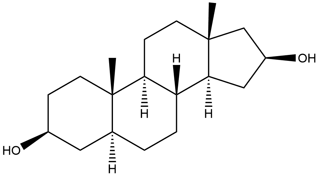 Androstane-3,16-diol, (3β,5α,16β)- Structure