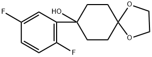 1,4-Dioxaspiro[4.5]decan-8-ol, 8-(2,5-difluorophenyl)- Structure