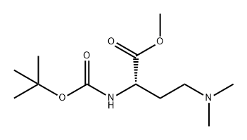 Butanoic acid, 4-(dimethylamino)-2-[[(1,1-dimethylethoxy)carbonyl]amino]-, methyl ester, (2S)- 구조식 이미지