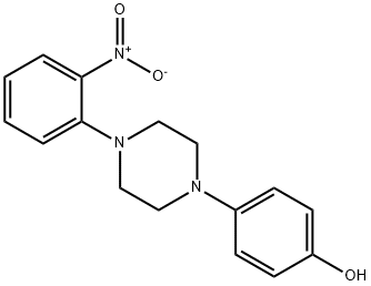 Phenol, 4-[4-(2-nitrophenyl)-1-piperazinyl]- 구조식 이미지