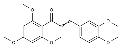 2-Propen-1-one, 3-(3,4-dimethoxyphenyl)-1-(2,4,6-trimethoxyphenyl)- Structure