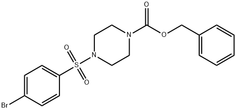 1-Cbz-4-[(4-bromophenyl)sulfonyl]piperazine Structure