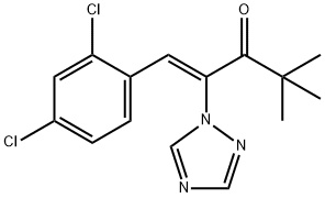 1-Penten-3-one, 1-(2,4-dichlorophenyl)-4,4-dimethyl-2-(1H-1,2,4-triazol-1-yl)-, (1Z)- Structure