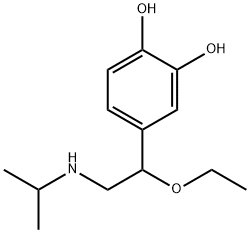 1,2-Benzenediol, 4-[1-ethoxy-2-[(1-methylethyl)amino]ethyl]- Structure