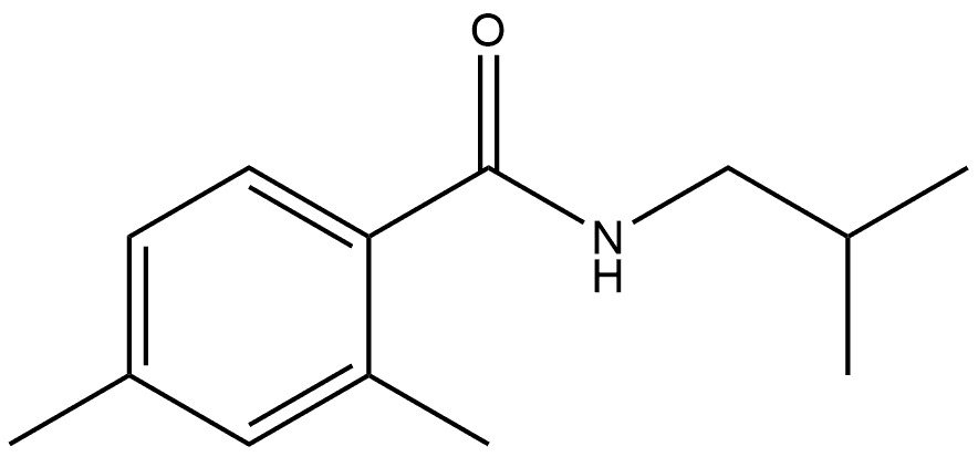 2,4-Dimethyl-N-(2-methylpropyl)benzamide Structure