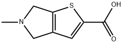 4H-Thieno[2,3-c]pyrrole-2-carboxylic acid, 5,6-dihydro-5-methyl- Structure