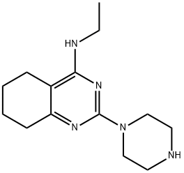 N-Ethyl-2-(piperazin-1-yl)-5,6,7,8-tetrahydroquinazolin-4-amine 구조식 이미지