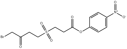 3-(4-브로모-3-옥소부탄설포닐)-1-프로피온산4-니트로페닐에스테르 구조식 이미지