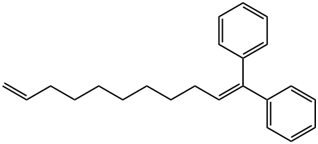 Benzene, 1,1'-(1,10-undecadienylidene)bis- Structure