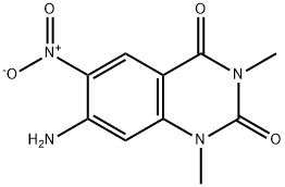 7-Amino-1,3-dimethyl-6-nitroquinazoline-2,4(1H,3H)-dione Structure