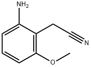 Benzeneacetonitrile, 2-amino-6-methoxy- 구조식 이미지