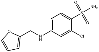 Benzenesulfonamide, 2-chloro-4-[(2-furanylmethyl)amino]- 구조식 이미지