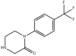 2-Piperazinone, 1-[4-(trifluoromethyl)phenyl]- 구조식 이미지