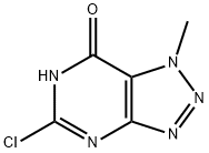 7H-1,2,3-Triazolo[4,5-d]pyrimidin-7-one, 5-chloro-1,6-dihydro-1-methyl- Structure