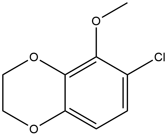 6-Chloro-2,3-dihydro-5-methoxy-1,4-benzodioxin Structure