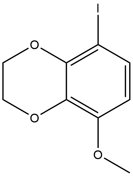 2,3-Dihydro-5-iodo-8-methoxy-1,4-benzodioxin Structure