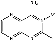 2-methyl-4-Pteridinamine 3-oxide 구조식 이미지