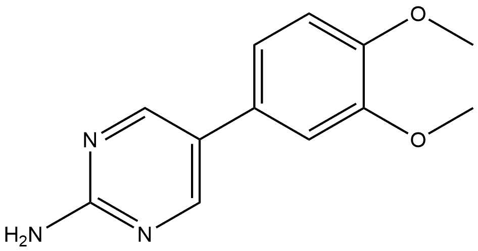 5-(3,4-Dimethoxyphenyl)-2-pyrimidinamine Structure