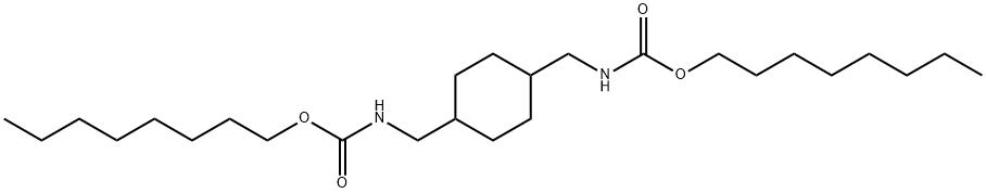 Carbamic acid, [1,4-cyclohexanediylbis(methylene)]bis-, dioctyl ester (9CI) 구조식 이미지