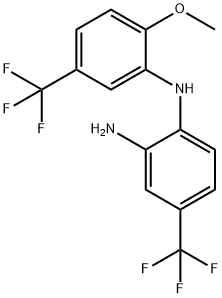 1,2-Benzenediamine, N1-[2-methoxy-5-(trifluoromethyl)phenyl]-4-(trifluoromethyl)- Structure