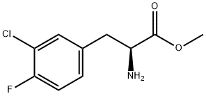 Phenylalanine, 3-chloro-4-fluoro-, methyl ester Structure