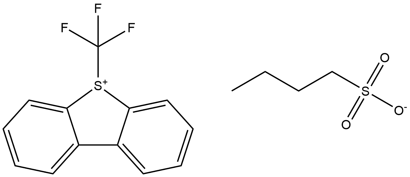 Dibenzothiophenium, 5-(trifluoromethyl)-, 1-butanesulfonate (1:1) Structure