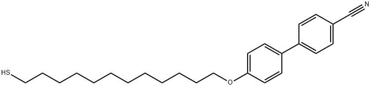 [1,1'-Biphenyl]-4-carbonitrile, 4'-[(12-mercaptododecyl)oxy]- Structure