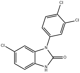 2H-Benzimidazol-2-one, 6-chloro-1-(3,4-dichlorophenyl)-1,3-dihydro- Structure