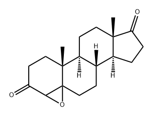 Androstane-3,17-dione, 4,5-epoxy- 구조식 이미지