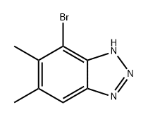 1H-Benzotriazole, 7-bromo-5,6-dimethyl- Structure